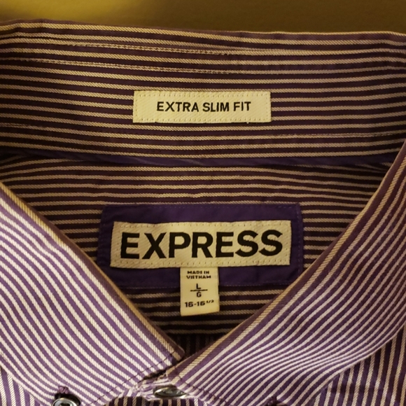 Express Mens Button up shirt Size Large - Picture 2 of 2